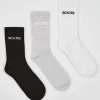 Oh Polly Ribbed Crew Sock Bundle In Multi Hot