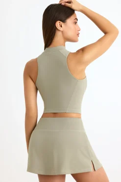 Oh Polly Soft Active Mini Skort In Mineral Store